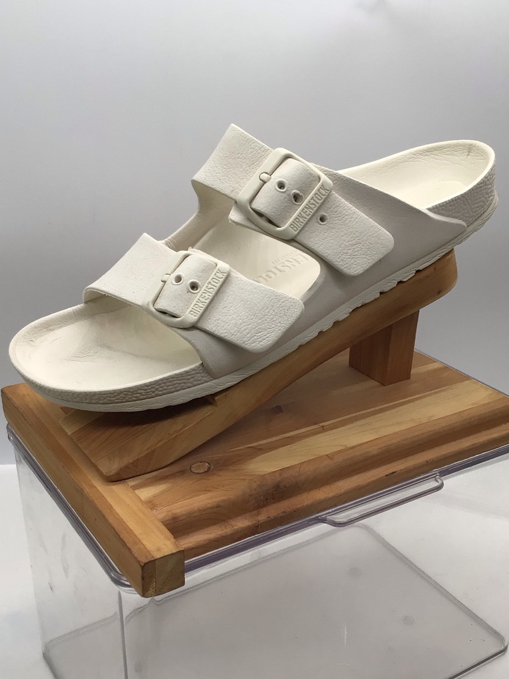 Birkenstock Cream Arizona EVA Slide- On Sandal